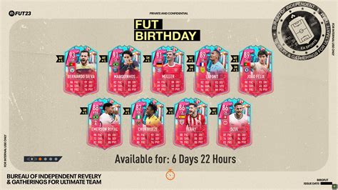 FIFA 23 FUT Birthday Team 1 release: all players